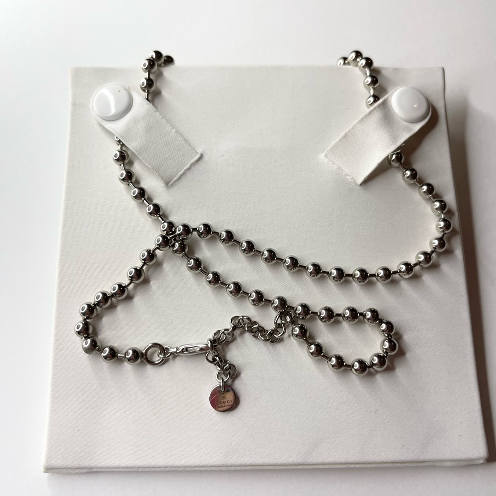 Authentic Women’s Interlocking G sterling silver Gucci necklace - Picture 8 of 14